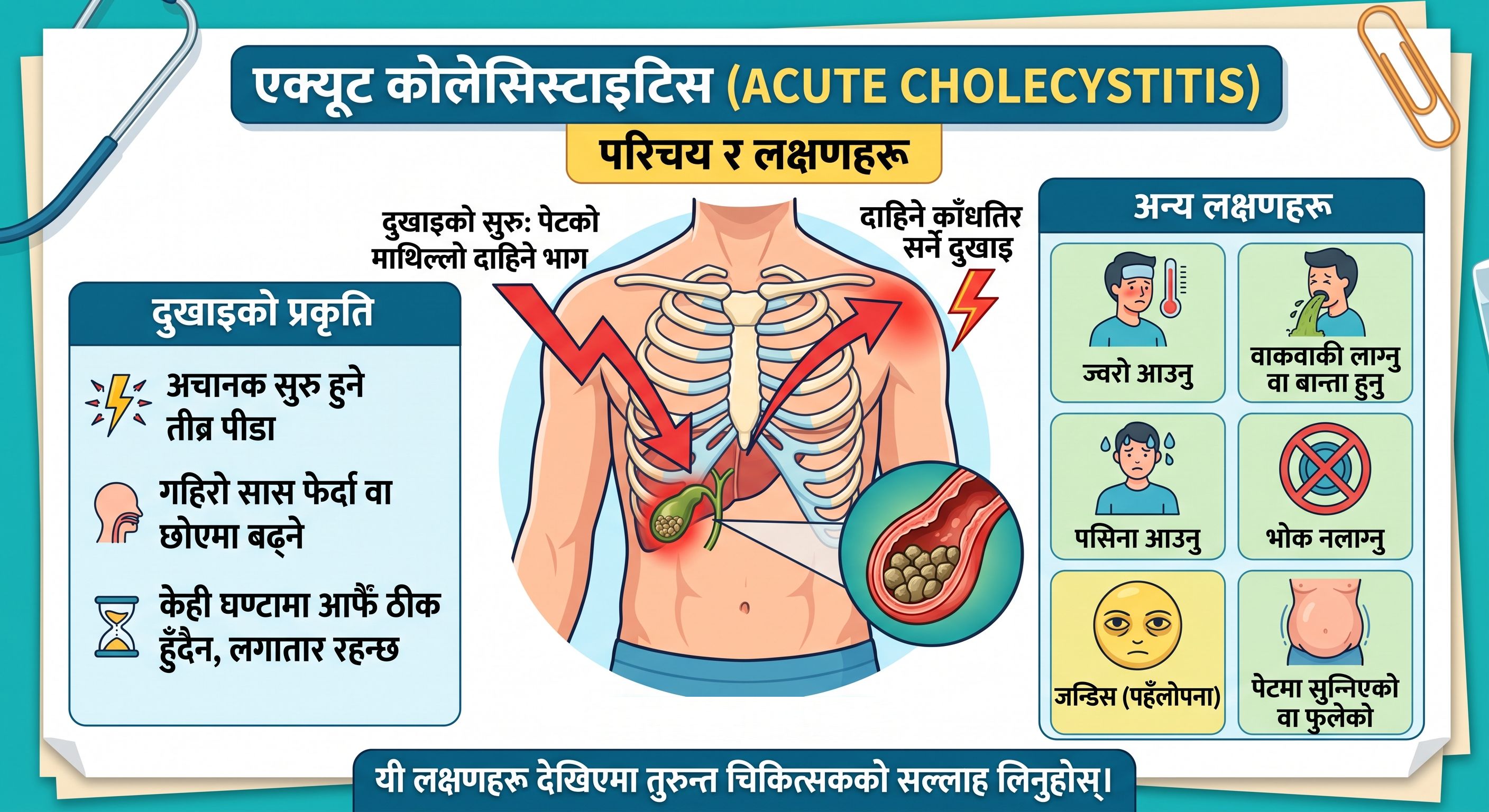 Acute cholecystitis - Symptoms