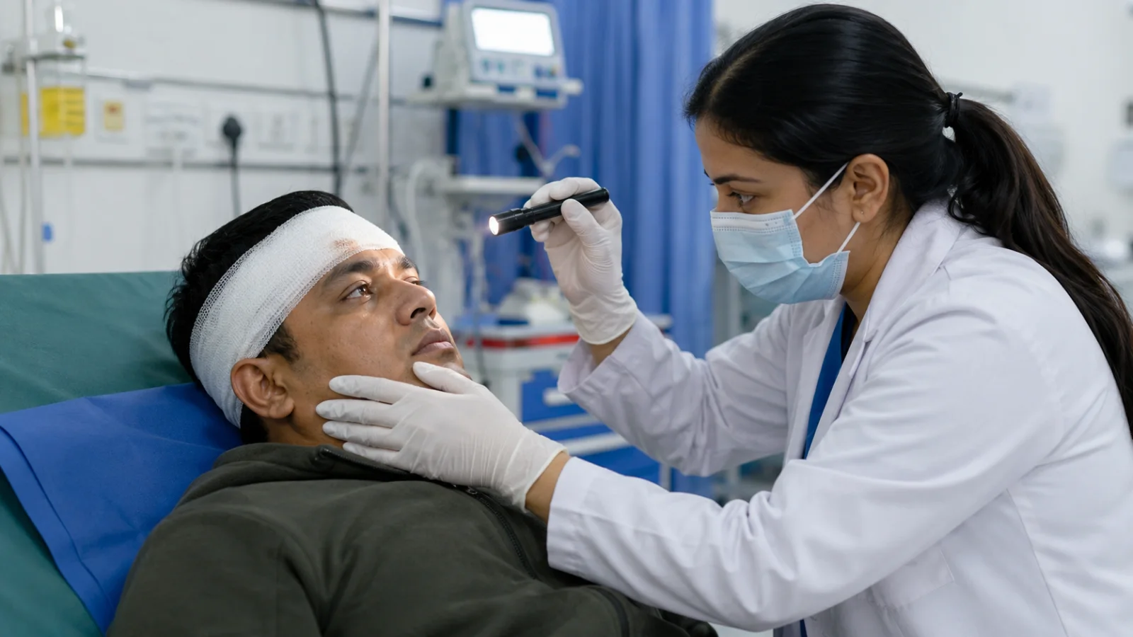 Arrange prompt medical assessment after a head injury if:
There was any loss of consciousness or memory loss
The person has a persistent headache, dizziness, nausea or unusual tiredness
They have vomited since the injury
They are aged 65 or older
They take anticoagulants or antiplatelet medicines
They have a bleeding disorder, previous brain surgery, intoxication or significant medical problems
A child younger than 1 year has a large swelling or bruise on the head
Symptoms are not settling, are worsening or are interfering with school, work or normal activity
Return urgently if new warning signs appear after the person has gone home.
