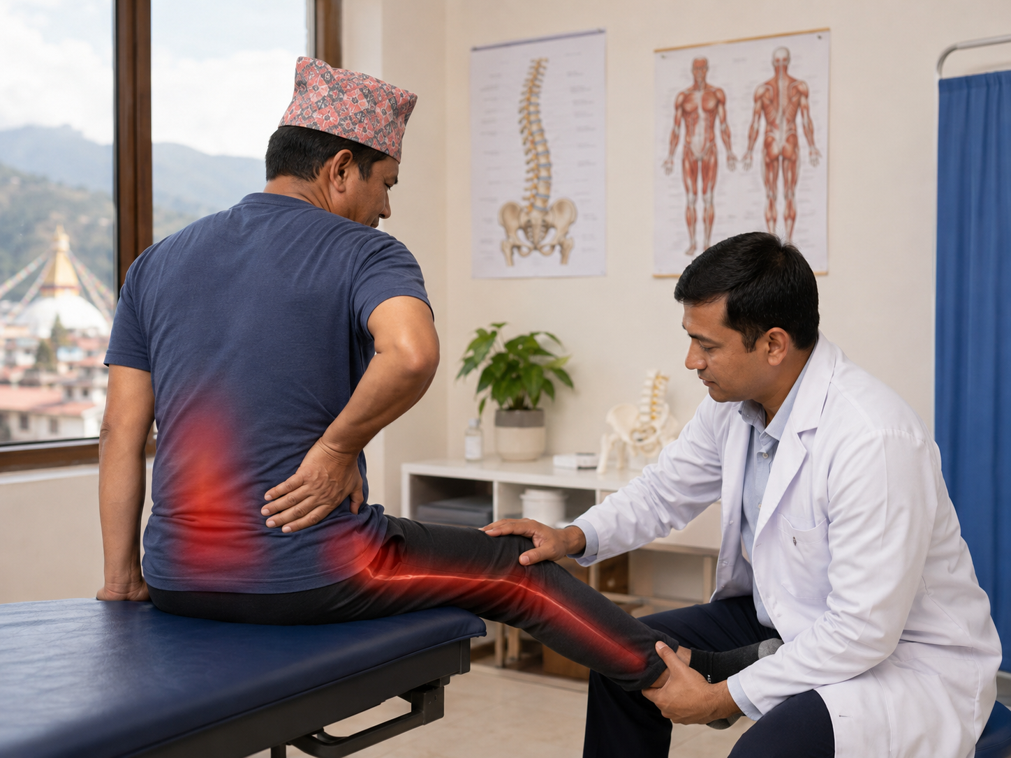A doctor or qualified health professional may ask about:
� When the pain started and what may have triggered it
� Where the pain is and whether it spreads to the buttocks or legs
� Tingling, numbness, weakness, bladder or bowel changes
� Recent injury, falls, heavy lifting, fever, weight loss, or previous cancer
� Your work, daily activities, medical conditions, and regular medicines
They may examine your posture, walking, movement of the spine, areas of tenderness, leg strength, sensation, and reflexes.
Most people with uncomplicated back pain do not need scans straight away. Depending on your symptoms, examination findings, and warning signs, a doctor may arrange blood tests, X-rays, MRI scans, or referral to physiotherapy or another specialist.